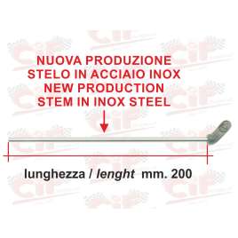 ASTA COMANDO RUBINETTO BENZINA 200mm PIAGGIO VESPA 50 - 125 PRIMAVERA