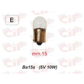 Lampadina Ba 15s (6v 10w) Luce Stop