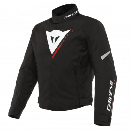 Giacca moto Dainese VELOCE D-DRY JACKET BLACK/WHITE/LAVA-RED Nero Rosso