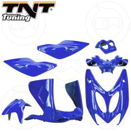 KIT CARENE 7 PEZZI CARENA VERNICIATA BLU METAL MBK NITRO / YAMAHA AEROX 50 1997-2012