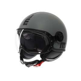Casco MOMO DESIGN FGTR Classic E2206 Jet Mono Grigio Opaco Matt GREY/BLACK 002