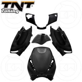 KIT CARENE 5 PEZZI VERSIONE ORIGINALE NERO METAL PIAGGIO ZIP 50 100 2T 4T 2001-2014