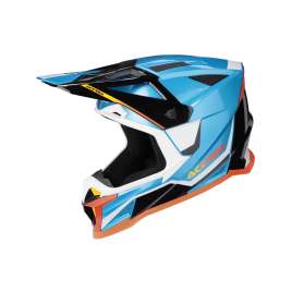 ACERBIS CASCO MOTO CROSS ENDURO T711 AZZURRO/BIANCO 0026458.487