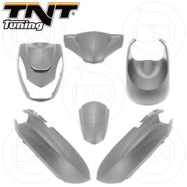 KIT CARENE 6 PEZZI VERSIONE ORIGINALE GRIGIO OPACO ECO PEUGEOT KISBEE 50 2T/4T 2010-2020