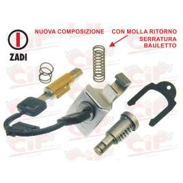 KIT SERRATURA BLOCCASTERZO 4mm +BAULETTO+SELLA VESPA PX 125-150 - P200E PIAGGIO 184860