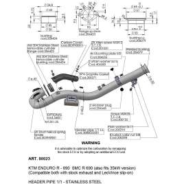 LEOVINCE 80023 KIT COLLETTORI KTM SMC/ENDURO 690 19-