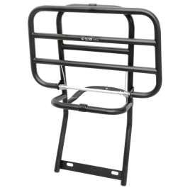 Portapacchi Posteriore FA Vespa PX 125 150 200-Arcobaleno a Ribaltina Nero Opaco