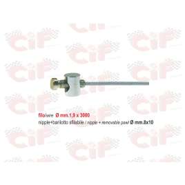 CAVO FRIZIONE INTERNO PIAGGIO APE MP (FILO1,9x300)