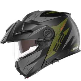 CASCO SCHUBERTH E2 EXPLORER VERDE MODULARE MOTO