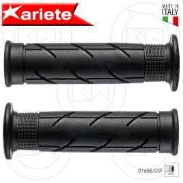 MANOPOLE FORATE 120mm NERE ARIETE SUPER SOFT GRIPS