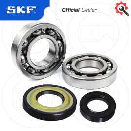 KIT REVISIONE ALBERO MOTORE CUSCINETTI PARAOLI ORIGINALI SKF VESPA PK CONO 20mm