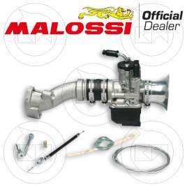 IMPIANTO ALIMENTAZIONE MALOSSI CARBURATORE COMPLETO PHBL 25 B ELASTICO AL CARTER