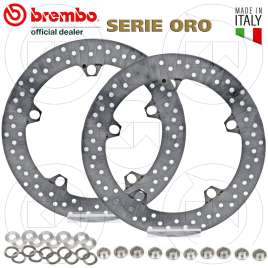 168B407D6 KIT DISCHI FRENO ANTERIORI BREMBO SERIE ORO NOTTOLINI INCLUSI