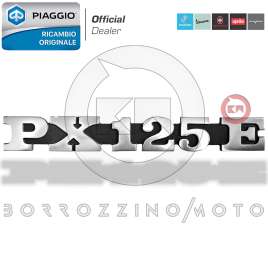 TARGHETTA SCRITTA VESPA PX 125 E SCOCCA LATERALE ORIGINALE PIAGGIO 194717