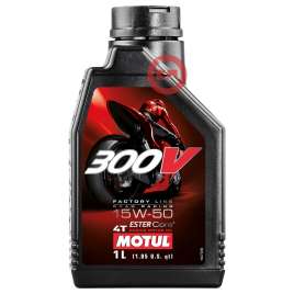 1LT OLIO MOTUL 300V 15W50 MA2 FACTORY LINE 100% SINTETICO MOTO ROAD RACING 4T