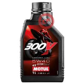 1LT OLIO MOTUL 300V 5W40 MA2 FACTORY LINE 100% SINTETICO MOTO ROAD RACING 4T