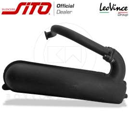MARMITTA SITO 0237 SILURO OMOLOGATA VERNICIATA NERA PIAGGIO VESPA 125 ET3 PRIMAVERA