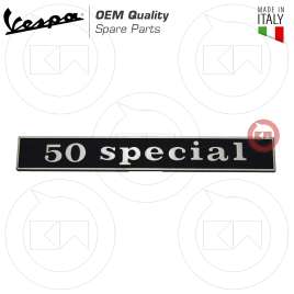 TARGHETTA FREGIO POSTERIORE VESPA "50 SPECIAL"