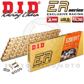 CATENA RACING DID 520ERVT 120 MAGLIE X-RING ORO GOLD & GOLD