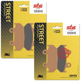 SBS 593HS KIT PASTIGLIE FRENO ANTERIORE HONDA CBR F 600 1987-1990