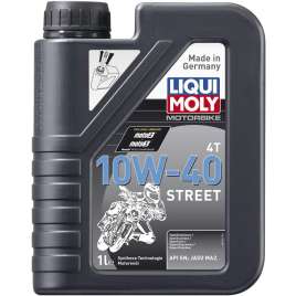 1LT OLIO LIQUI MOLY 10W40 STREET MOTO 4T API SN PLUS JASO MA2 SEMI SINTETICO