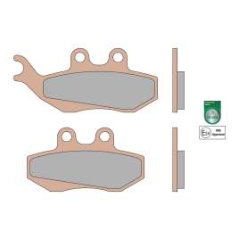 6215011BS MALOSSI PASTIGLIE FRENO ANTERIORE - POSTERIORE BRAKE PADS MHR SYNT OMOLOGATE PIAGGIO BEVERLY 200 4T LC