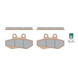 6215012 MALOSSI PASTIGLIE FRENO ANTERIORE BRAKE PADS MHR SYNT OMOLOGATE YAMAHA CYGNUS X 125 4T