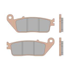 6215572BS MALOSSI PASTIGLIE FRENO ANTERIORE - POSTERIORE BRAKE PADS MHR SYNT BMW C Sport 650 ie 4T LC euro 4 2016->