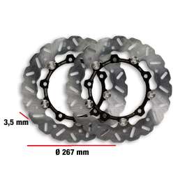 6216320E WHOOP DISC DISCHI FRENO MALOSSI MARGHERITA YAMAHA X MAX 400 IE 4T LC EURO 4 2017->