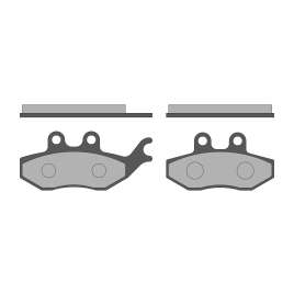 6217433BB MALOSSI PASTIGLIE FRENO POSTERIORE BRAKE PADS PIAGGIO MP3 HPE 300 ie 4T LC euro 4 2019->