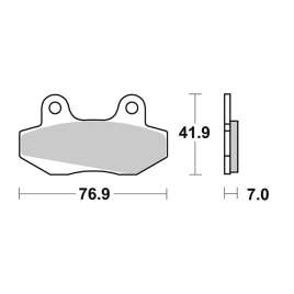 SBS 103HM CERAMIC PASTIGLIE FRENO ANTERIORE