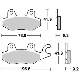 SBS 119HM CERAMIC PASTIGLIE FRENO ANTERIORE