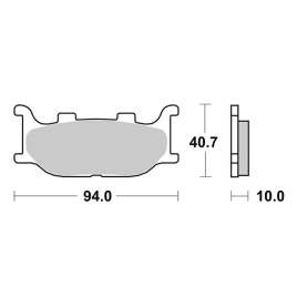 SBS 128HM CERAMIC PASTIGLIE FRENO POSTERIORE