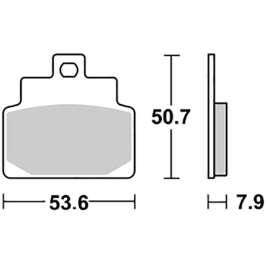 SBS 153HM CERAMIC PASTIGLIE FRENO POSTERIORE
