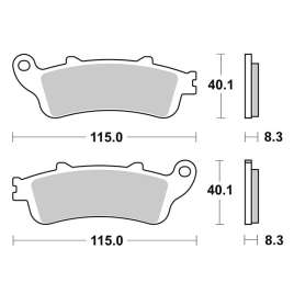 SBS 156HM CERAMIC PASTIGLIE FRENO ANTERIORE