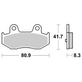 SBS 174HM CERAMIC PASTIGLIE FRENO POSTERIORE