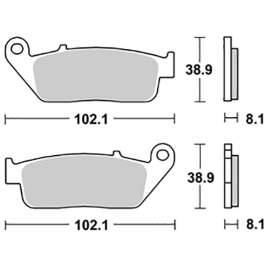 SBS 183HM CERAMIC PASTIGLIE FRENO POSTERIORE