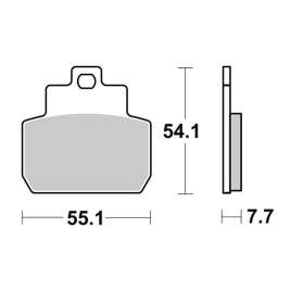 SBS 191HM CERAMIC PASTIGLIE FRENO POSTERIORE