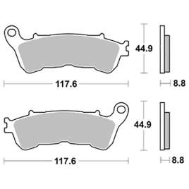 SBS 192HM CERAMIC PASTIGLIE FRENO ANTERIORE