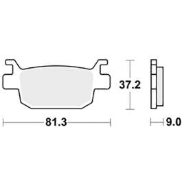 SBS 193HM CERAMIC PASTIGLIE FRENO POSTERIORE