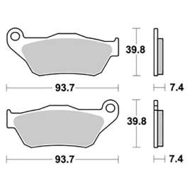 SBS 194HM CERAMIC PASTIGLIE FRENO ANTERIORE
