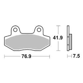SBS 200HM CERAMIC PASTIGLIE FRENO ANTERIORE