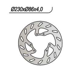 DISCO FRENO ANTERIORE NG 034 YAMAHA YZ 125 2001-2016