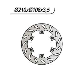 DISCO FRENO POSTERIORE NG 060 AJP PR 4 ENDURO 125 2003