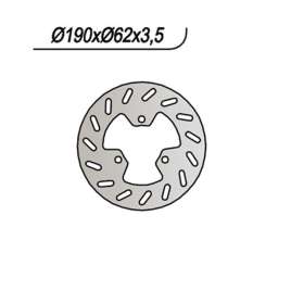 DISCO FRENO POSTERIORE NG 087 DERBI PREDATOR LC 50 1998-2001