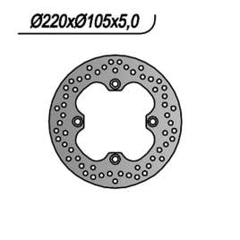 DISCO FRENO POSTERIORE NG 101 HONDA CBR F 600 1999-2000