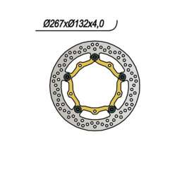 DISCO FRENO ANTERIORE NG 1083 YAMAHA YP MAJESTY 250 2004-2006