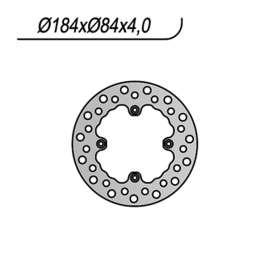 DISCO FRENO POSTERIORE NG 1108 KAWASAKI KX RA 80 1984-1996