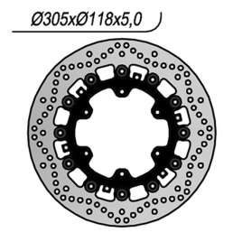 DISCO FRENO ANTERIORE NG 1137 BMW K RS 1100 1992-2000