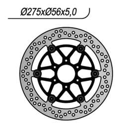 DISCO FRENO ANTERIORE NG 1142 SUZUKI VL INTRUDER LC 250 2000-2007